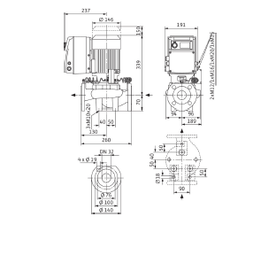 Насос Wilo IP-E 32/105-0,75/2 купить по цене "по запросу"