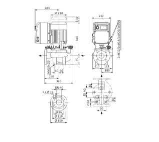 Насос Wilo IP-E 40/160-4/2 купить по цене "по запросу"