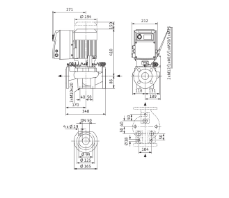 Насос Wilo IP-E 50/140-3/2 купить по цене "по запросу"