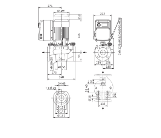 Насос Wilo IP-E 65/120-3/2 купить по цене "по запросу"