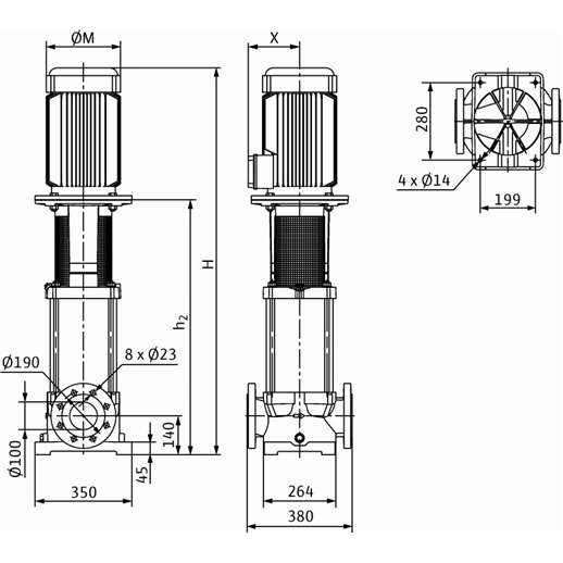 Насос Wilo MVI 7003/1-3/25/E/3-400-50-2 заказать со складов по всей России