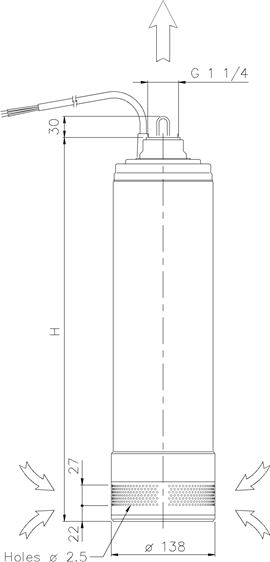 Насос Ebara IDROGO M40/8 A 20MT H07RN-F заказать со складов по всей России