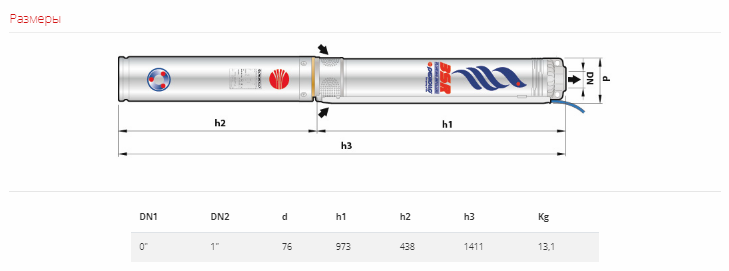 Насос Pedrollo 3SR 1m/42 P 0,75 кВт купить по цене 89670 руб.