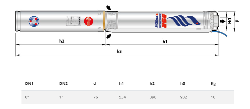 Насос Pedrollo 3SR 2m/41 P 1,1 кВт в наличии с доставкой по РФ