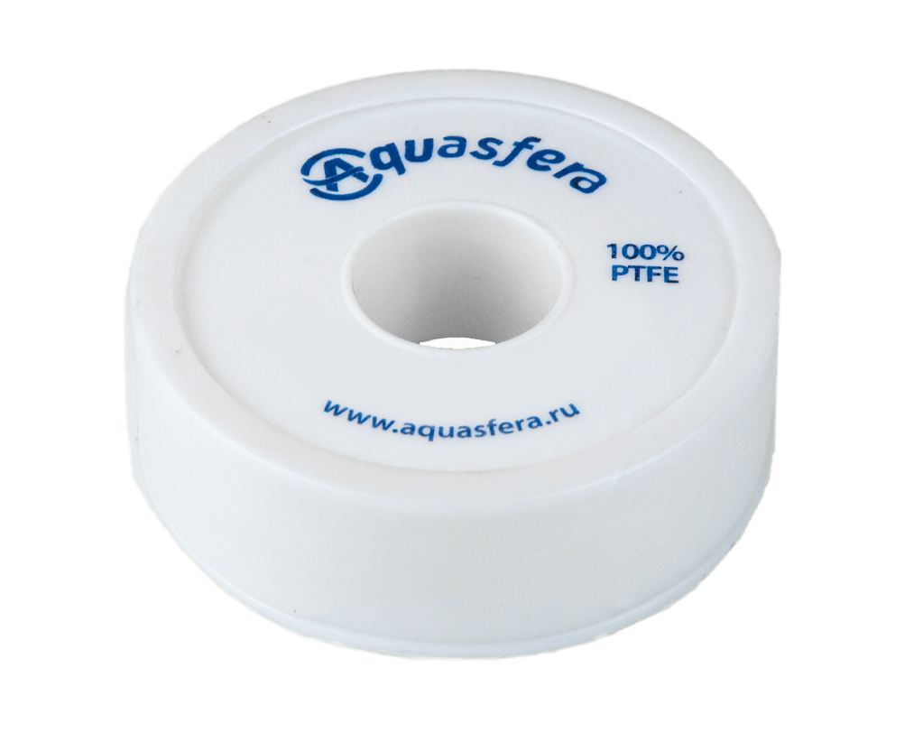 Лента ФУМ катушка 10ммх0,075ммх8м PTFE вода 6020 Aquasfera 6020-01