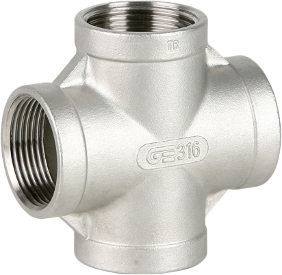 Крестовина GENEBRE 0180 07, DN032 (1 1/4"), PN20, корпус - AISI316 (CF8M), ВР-ВР