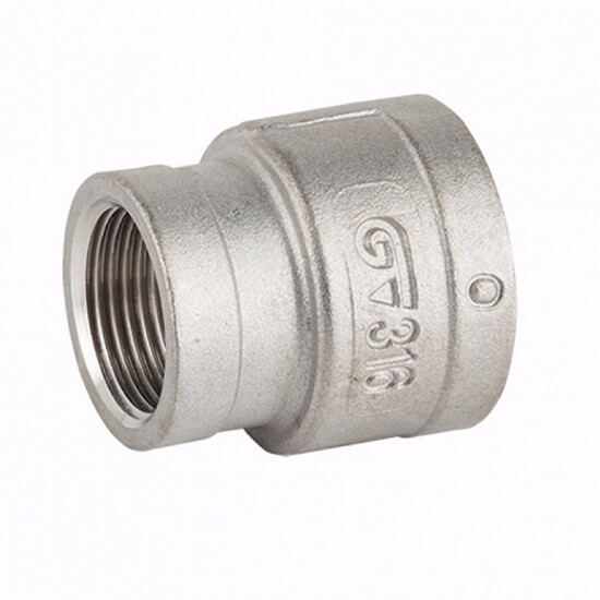 Муфта переходная GENEBRE 0240 04 02, DN015 x DN008 (1/2” x 1/4"), PN20, корпус - AISI316 (CF8M), ВР-ВР