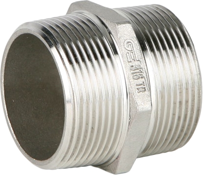 Ниппель переходной GENEBRE 0245 09 08, DN050 x DN040 (2” x 1 1/2"), PN20, корпус - AISI316 (CF8M), НР-НР
