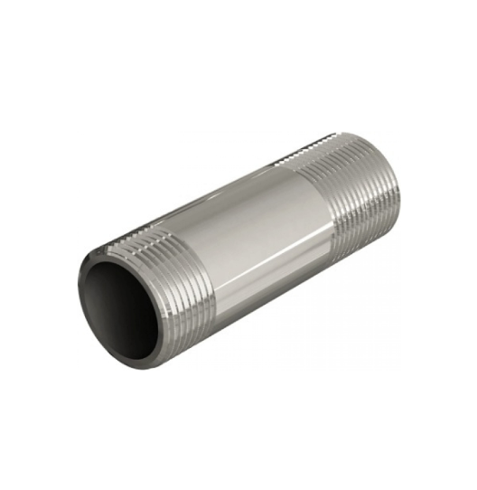 Сгон прямой НН, 1/2", 1/2", длина сгона, мм-150, TIN латунь ELSEN