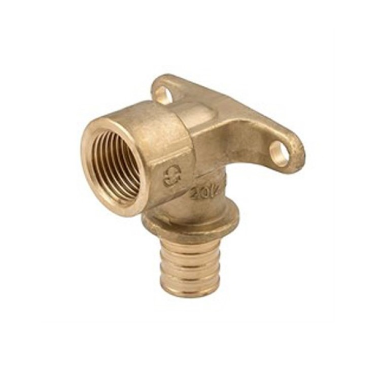 Угольник настенный с креплением 16х1/2", аксиальный фитинг ELSEN