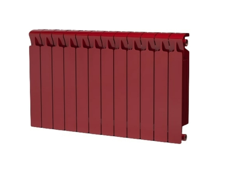 Радиатор биметаллический Monolit 500-12 Ду 3/4 RAL 3011 Бордо Rifar 39