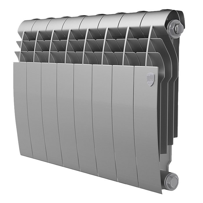 ROYAL THERMO Радиатор BiLiner 350 /Silver Satin VDR - 8 секций