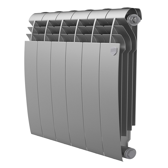 Радиатор Royal Thermo BiLiner 500 /Silver Satin VR - 6 секций купить с доставкой по РФ