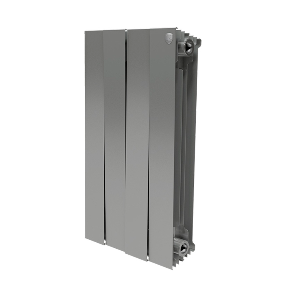 Секционный биметаллический радиатор Royal Thermo Pianoforte 500 Silver Satin секций 4