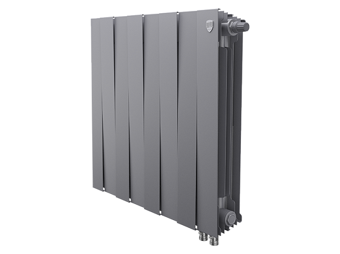 Радиатор Royal Thermo PianoForte 500 Silver Satin VDR80 - 8 секц. купить с доставкой по РФ