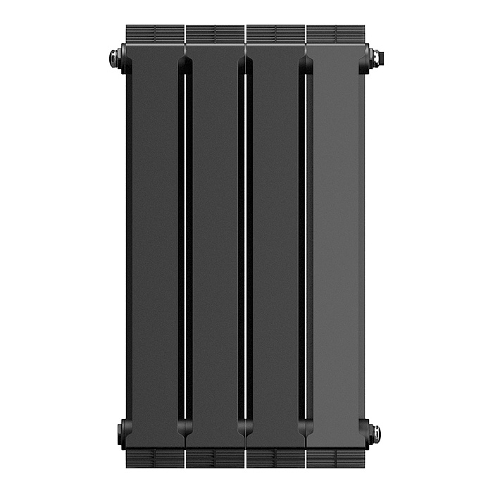 Радиатор биметаллический Royal Thermo Pianoforte 500 Noir Sable 4 секции (черный) купить по цене 9432 руб.