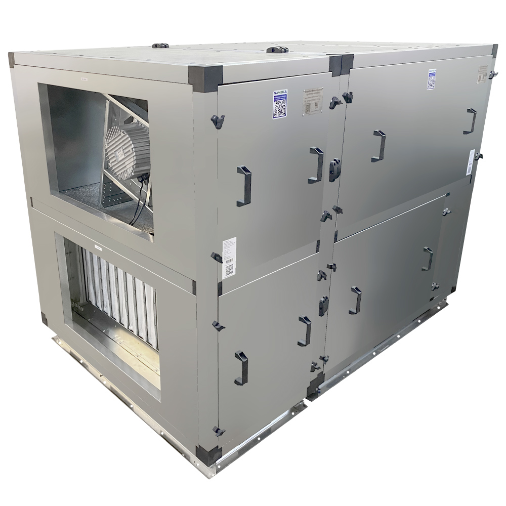 Установка вентиляционная NAVEKA приточно-вытяжная Node1-8000(50c)/RP,VEC(B500),W2 Classic с ЧЕРНЫМ пультом TS4b