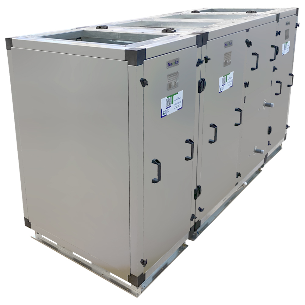 Установка вентиляционная NAVEKA приточно-вытяжная Node1-5000(50c)/RP,VEC(B310*2),W2 Vertical с ЧЕРНЫМ пультом TS4b