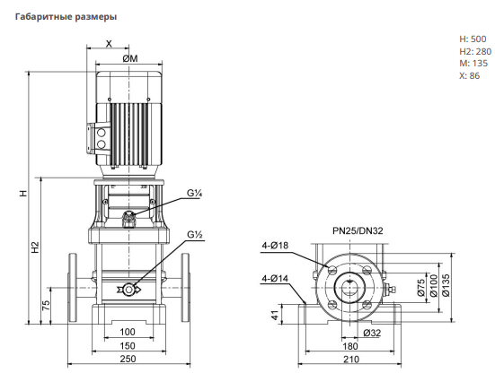 Насос Native MVL 402-3/25/E/3-400-50-2-S1 заказать со складов по всей России