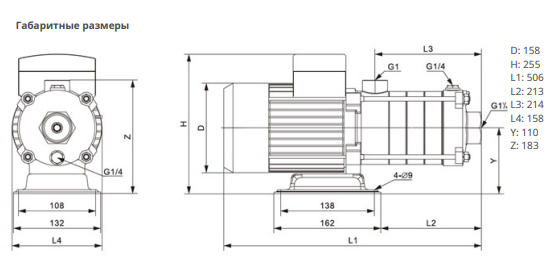 Насос Native MHL 406-1/E-3-230-50-2 заказать со складов по всей России