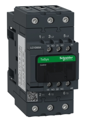 Контактор Schneider Electric D 3P, 65А,НО+НЗ,230В AC 50/60ГЦ