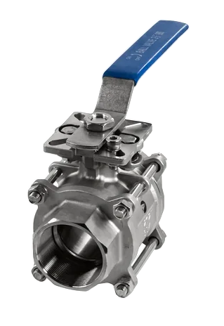 Кран шаровый муфтовый под привод Newkey нержавеющий DN65 PN25