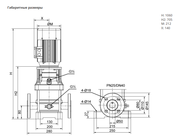 Насос Native MVL 812-2/25/E/3-400-50-2-S1 заказать со складов по всей России