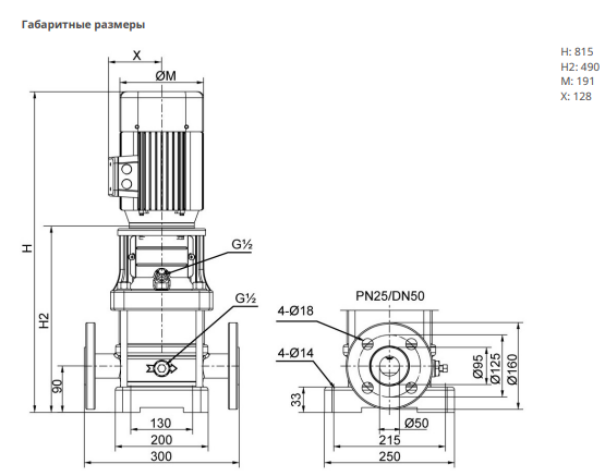 Насос Native MVL 1205-2/25/E/3-400-50-2-S1 заказать со складов по всей России