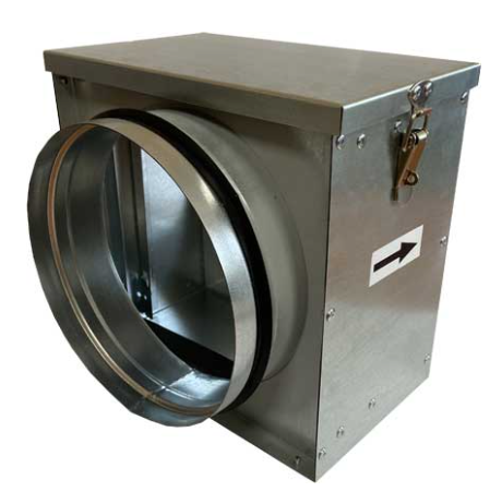 Корпус NAVEKA для HEPA фильтра (200- 200- 78) канальный d100 246х207х250 оцинк.