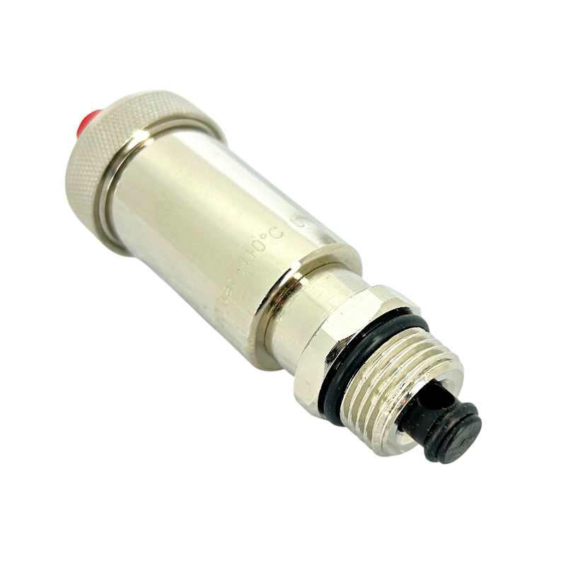 Воздухоотводчик Uni-Fitt автоматический Slim 1/2" с отсечным клапаном, никелированный