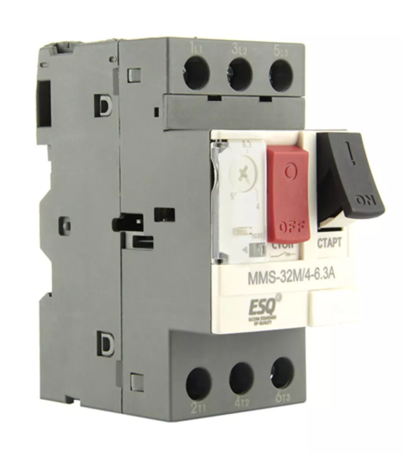 Автомат защиты двигателя ESQ MMS32M 06P3 4-6.3А (AC400/415V 100kA)