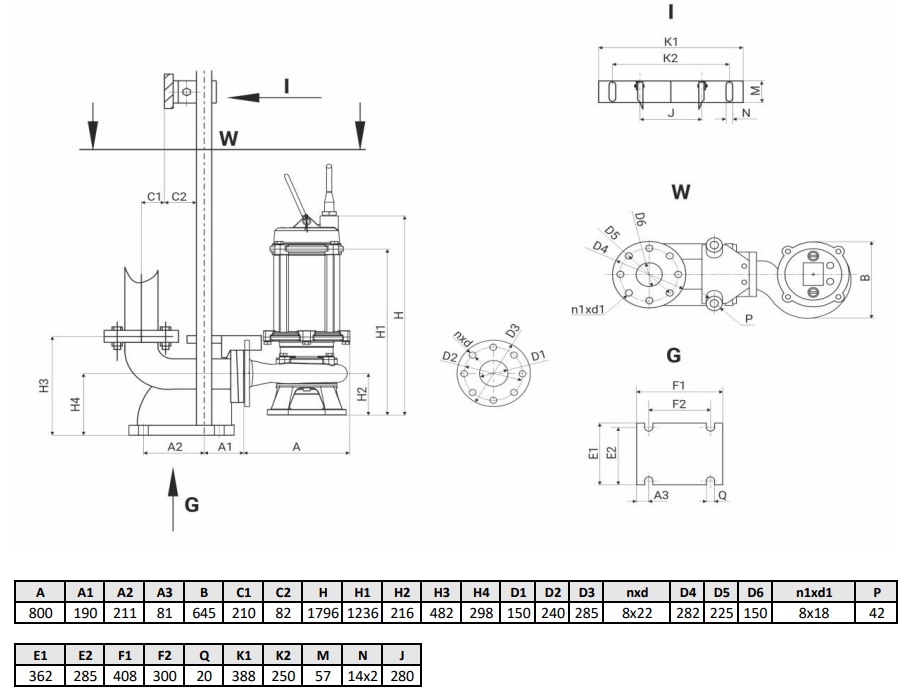 Канализационный насос Wellmix 150WQ2-200-70-90/4_380V заказать со складов по всей России