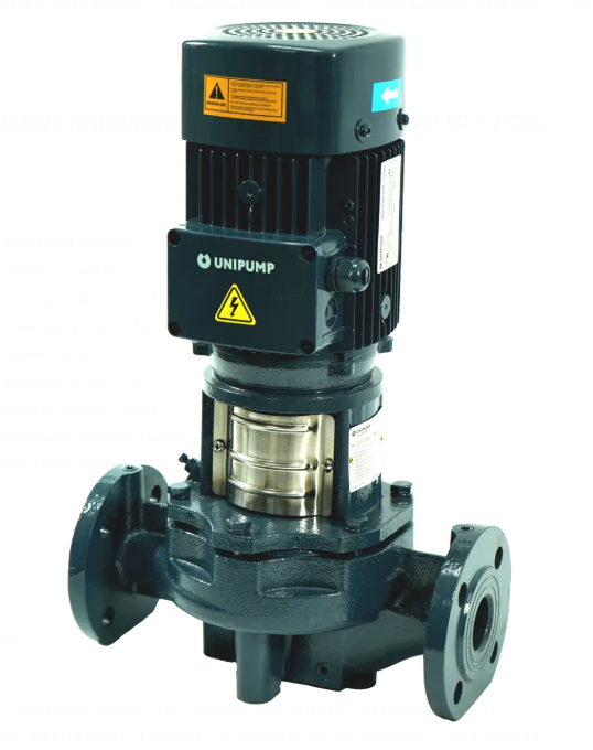 Циркуляционный насос Unipump SVH 80-13-3/2
