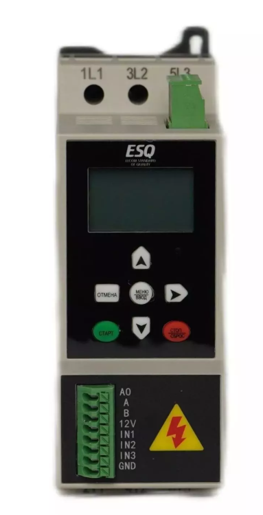 Устройство плавного пуска ESQ-GS9mini-015 (30А, 380В, 15кВт, встроенный шунтирующий контактор)