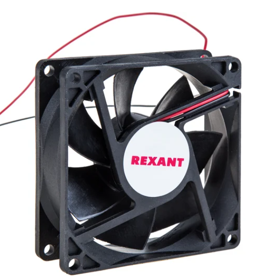 Вентилятор RQD 8025MS, DC 12В REXANT