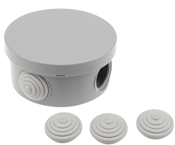 Коробка распаячная REXANT ОУ, D 85х40мм, IP54 (УПр 85/40.1.3)
