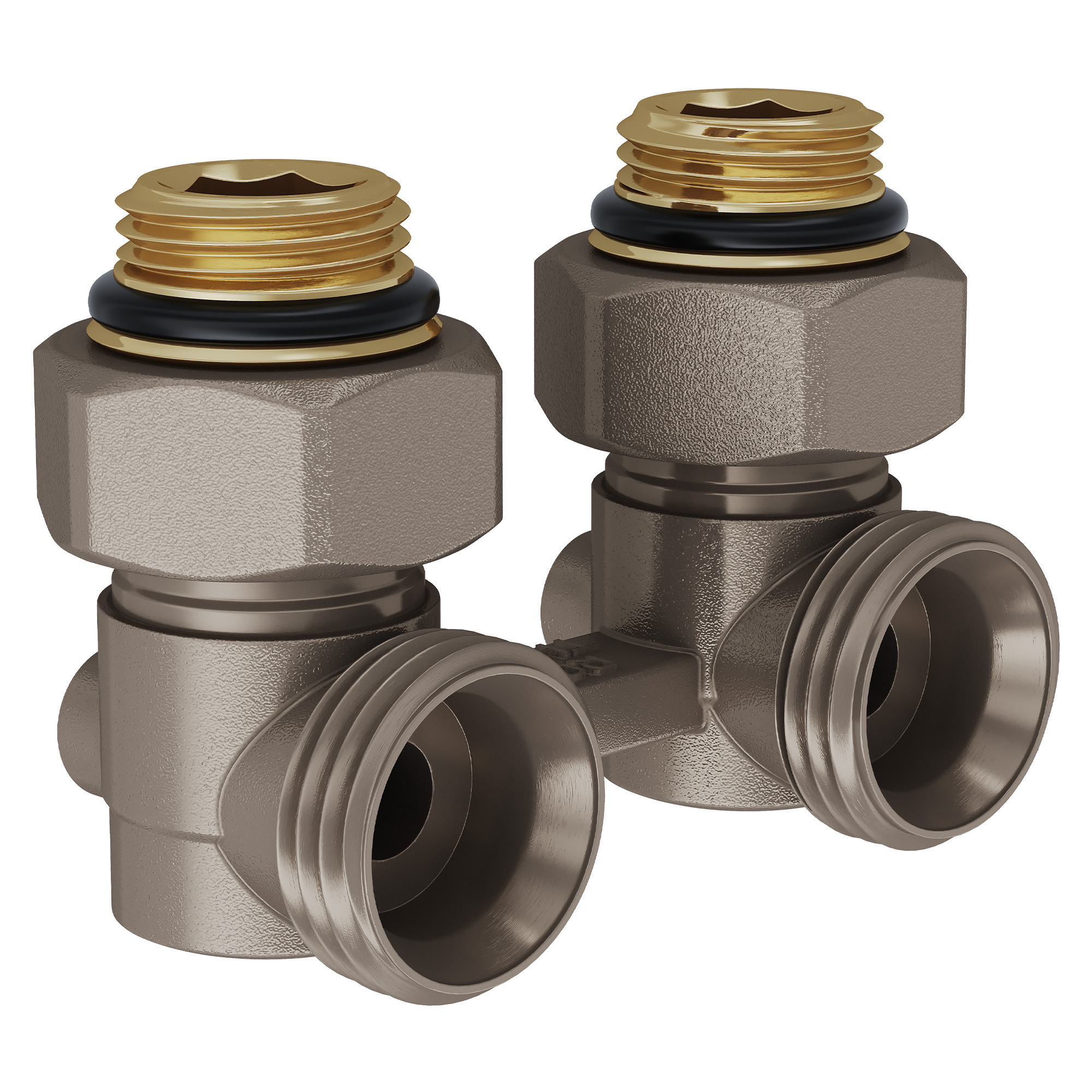 Узел нижнего подключения Royal Thermo угловой 1/2'х3/4'EK RTE 07.00002А