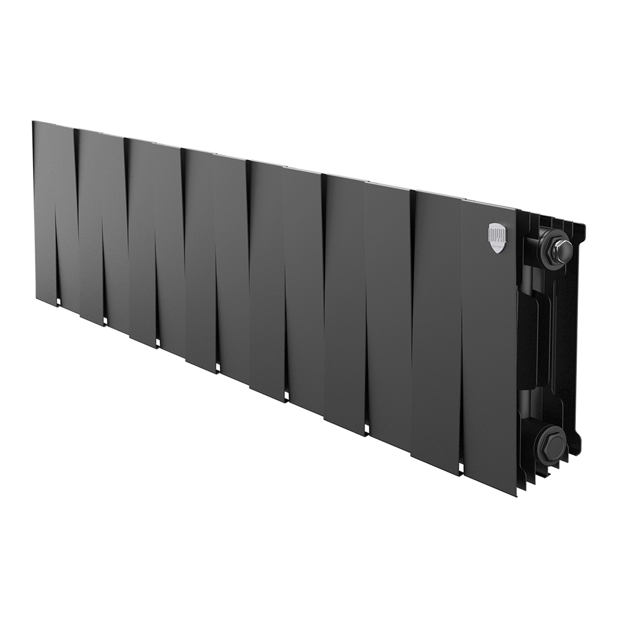 Радиатор биметаллический Royal Thermo PianoForte 300 Чёрный - 12 секц.
