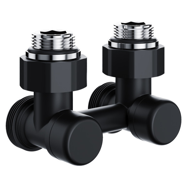 Узел нижнего подключения Royal Thermo Design угловой 1/2'х3/4' EK черный