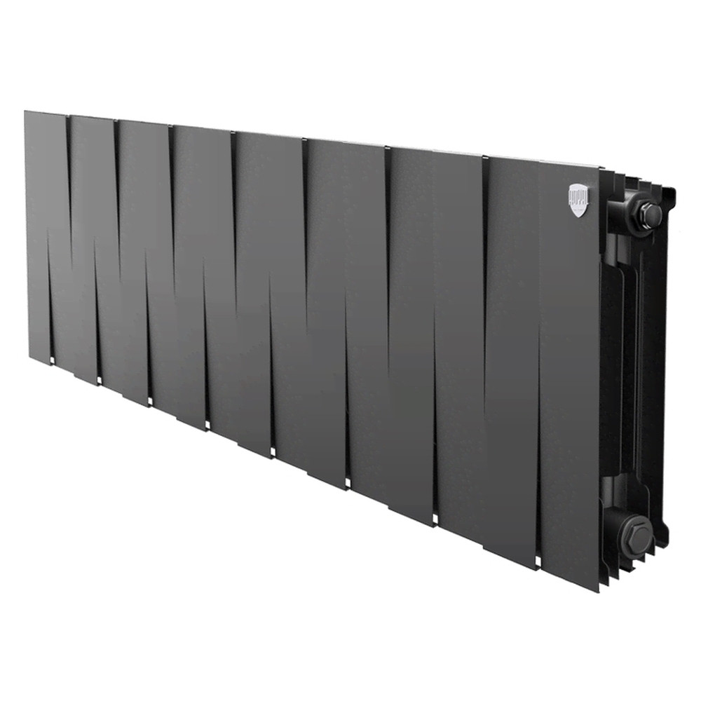 Радиатор биметаллический Royal Thermo PianoForte 200 Чёрный VR80- 12 секц.