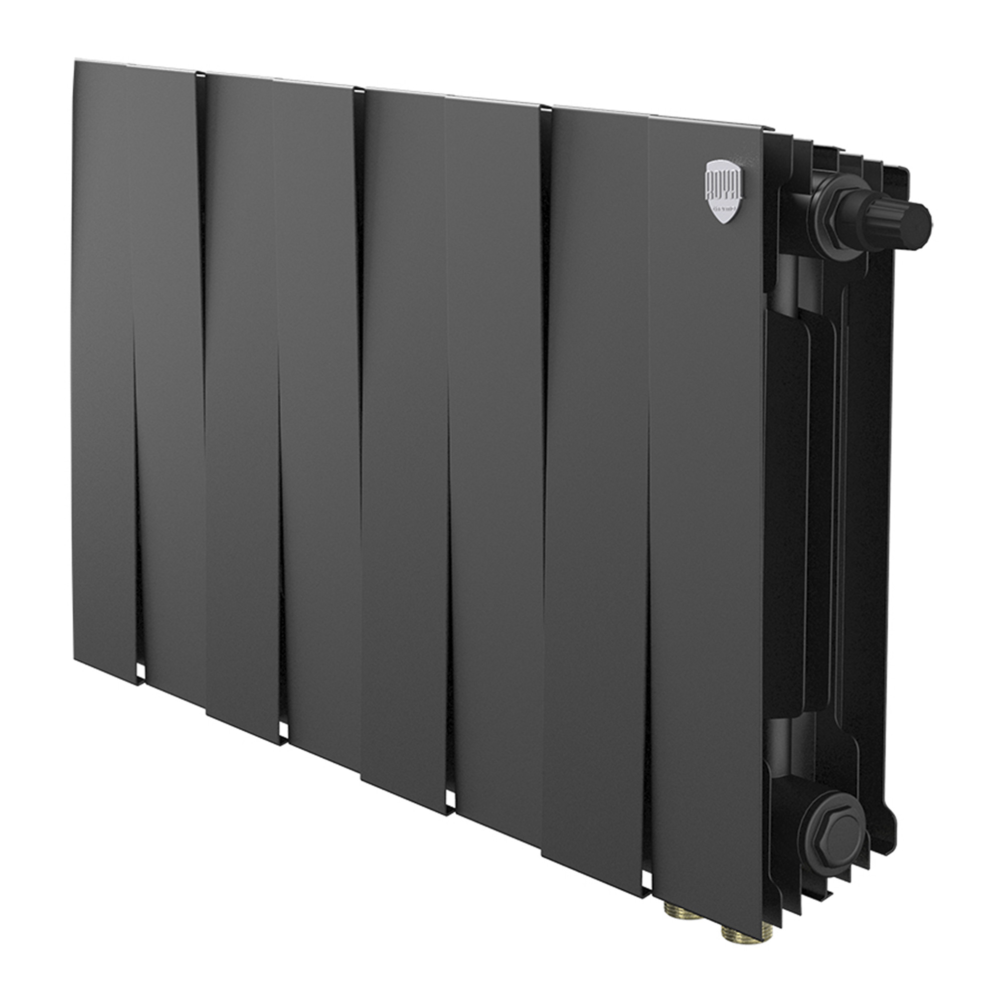 Радиатор биметаллический Royal Thermo PianoForte 300 Чёрный VR80 - 10 секц.
