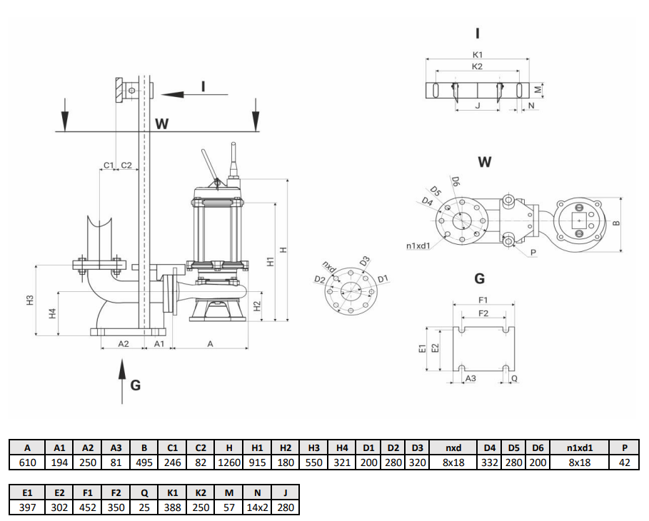 Канализационный насос Wellmix 200WQ2-300-15-22/4_380V заказать со складов по всей России