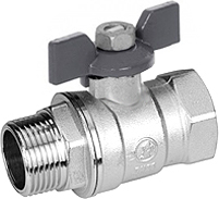 Кран шаровой Royal Thermo EXPERT 3/4", НВ, бабочка