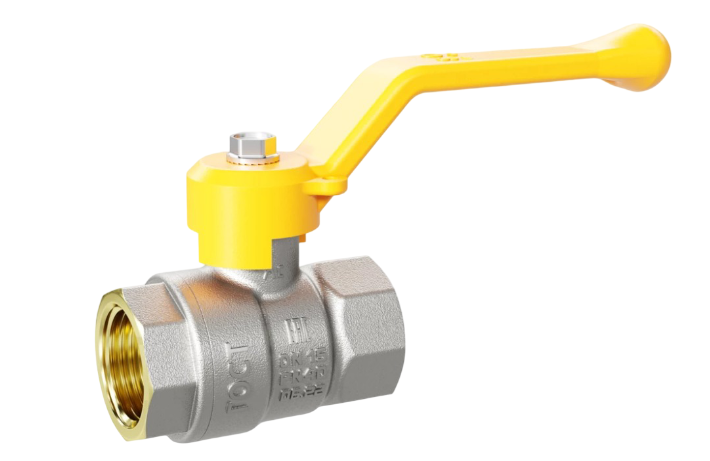 Кран шаровой латунь LD газ 11б27п Ду40 Ру25 ВР/ВР рычаг (4) LD 47.112.1.40 M02 GAS