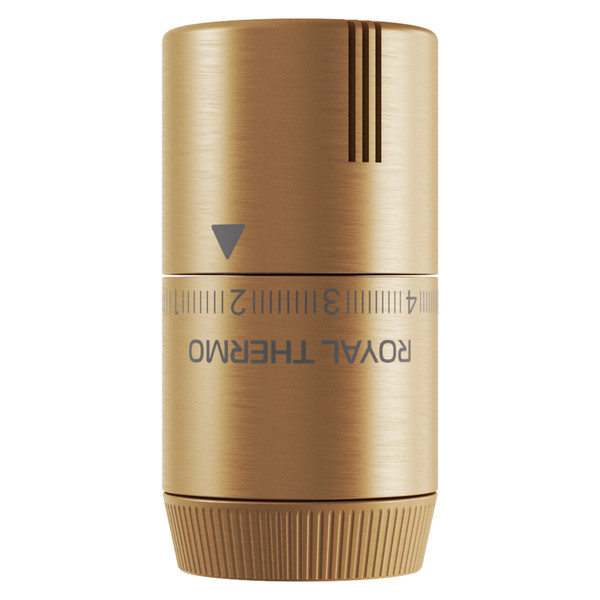 Термоголовка жидкостная Royal Thermo Design М30х1,5 золото матовое