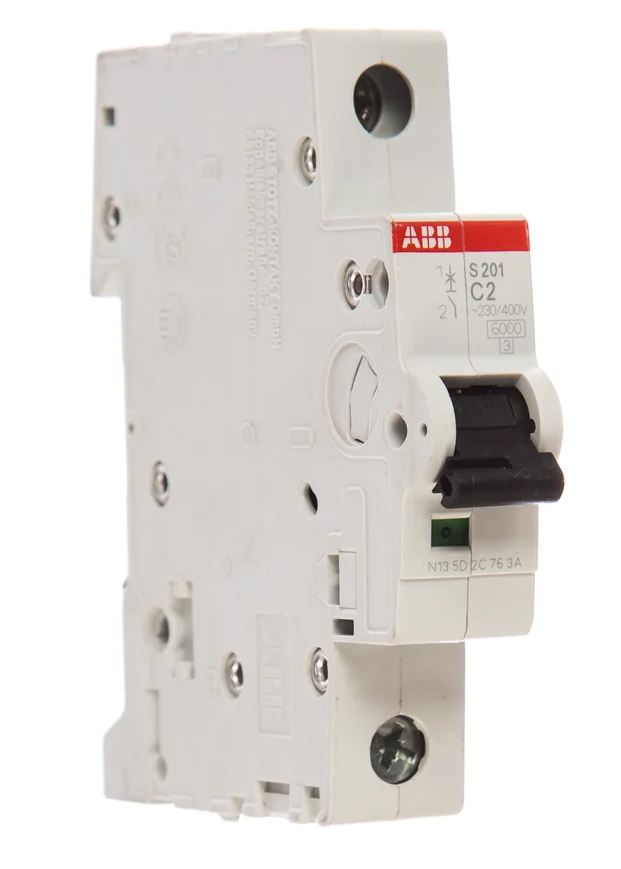 Автоматический однополюсный выключатель ABB 2А С S201 6кА