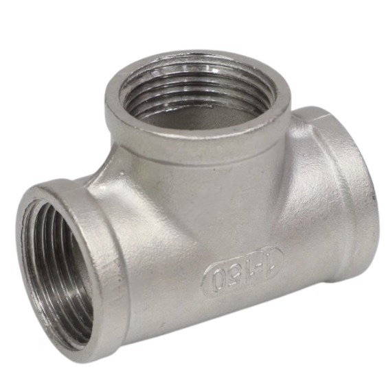 Тройник нерж Benarmo SS304 Ду15 (1/2") ВР