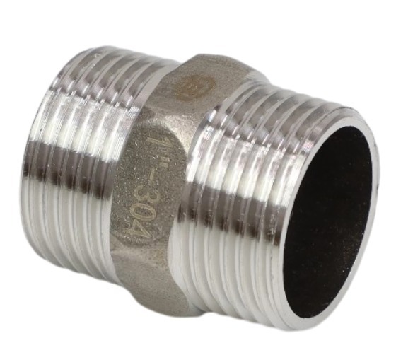 Ниппель нерж Benarmo SS304 Ду20 (3/4") НР