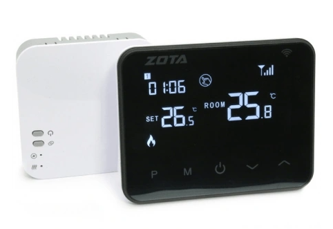 Термостат комнатный Zota ZT-20W Wi-Fi OT+, беспроводной, программируемый, 5 В