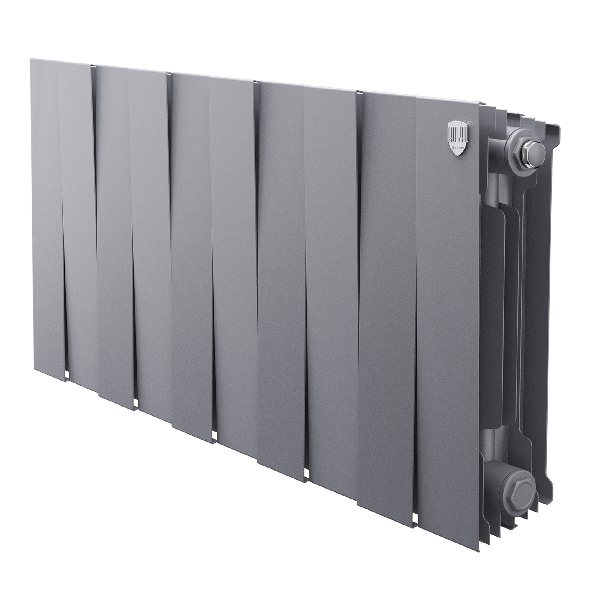 Радиатор биметаллический Royal Thermo PianoForte 300 Серебристый - 10 секц.